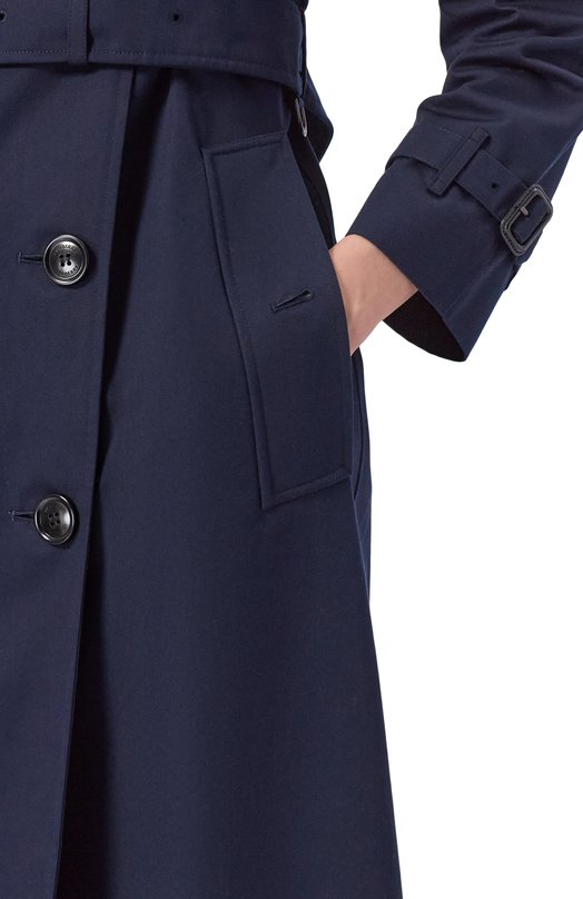 Хлопковый тренч Burberry 8117260 Синий  8117260 Фото 5