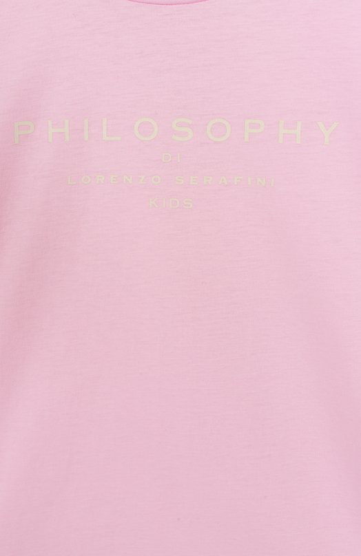 Хлопковая футболка Philosophy di Lorenzo Serafini Kids 3