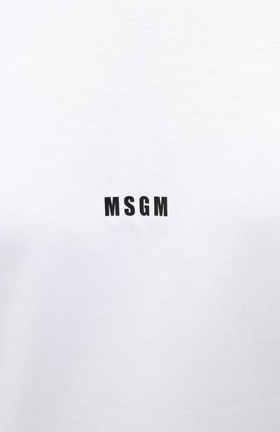 Хлопковая футболка MSGM, арт. 2941MDM100 207798, фото 5