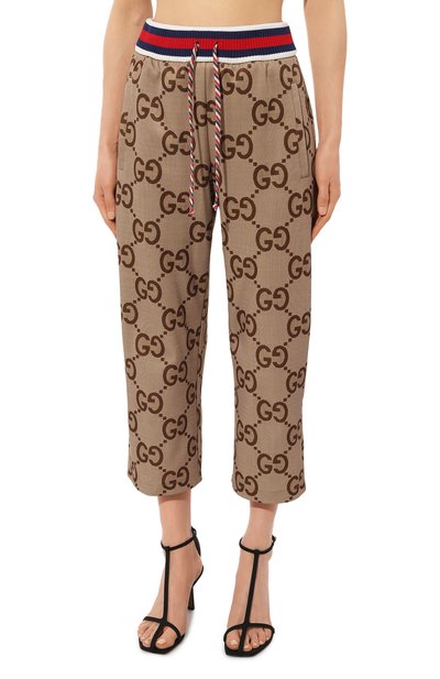 Брюки GUCCI коричневого цвета по цене 141120 руб., арт. 685762 XJD3N, фото 3 Брюки GUCCI, арт. 685762 XJD3N, фото 3