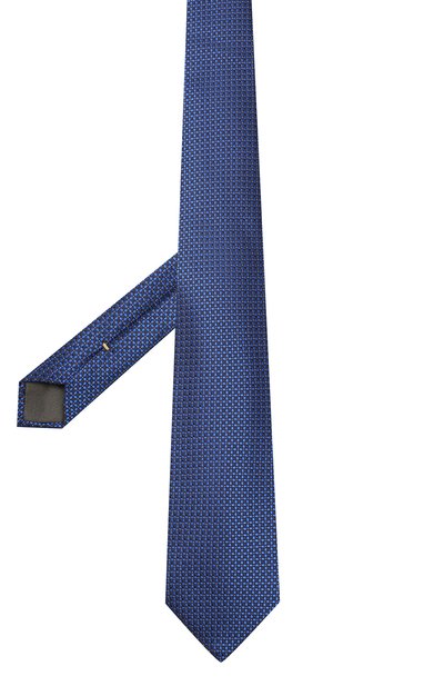 Шелковый галстук CANALI синего цвета по цене 9575 руб., арт. 18/HJ02617, фото 2 Шелковый галстук CANALI, арт. 18/HJ02617, фото 2