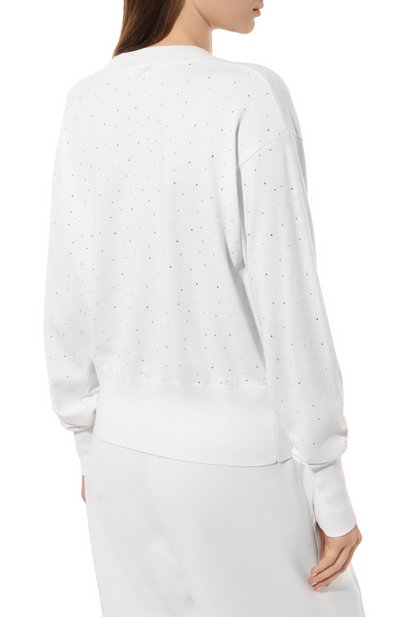 Пуловер из кашемира и шелка YANA DRESS белого цвета по цене 64000 руб., арт. 3-54-032-100С, фото 4 Пуловер из кашемира и шелка YANA DRESS, арт. 3-54-032-100С, фото 4