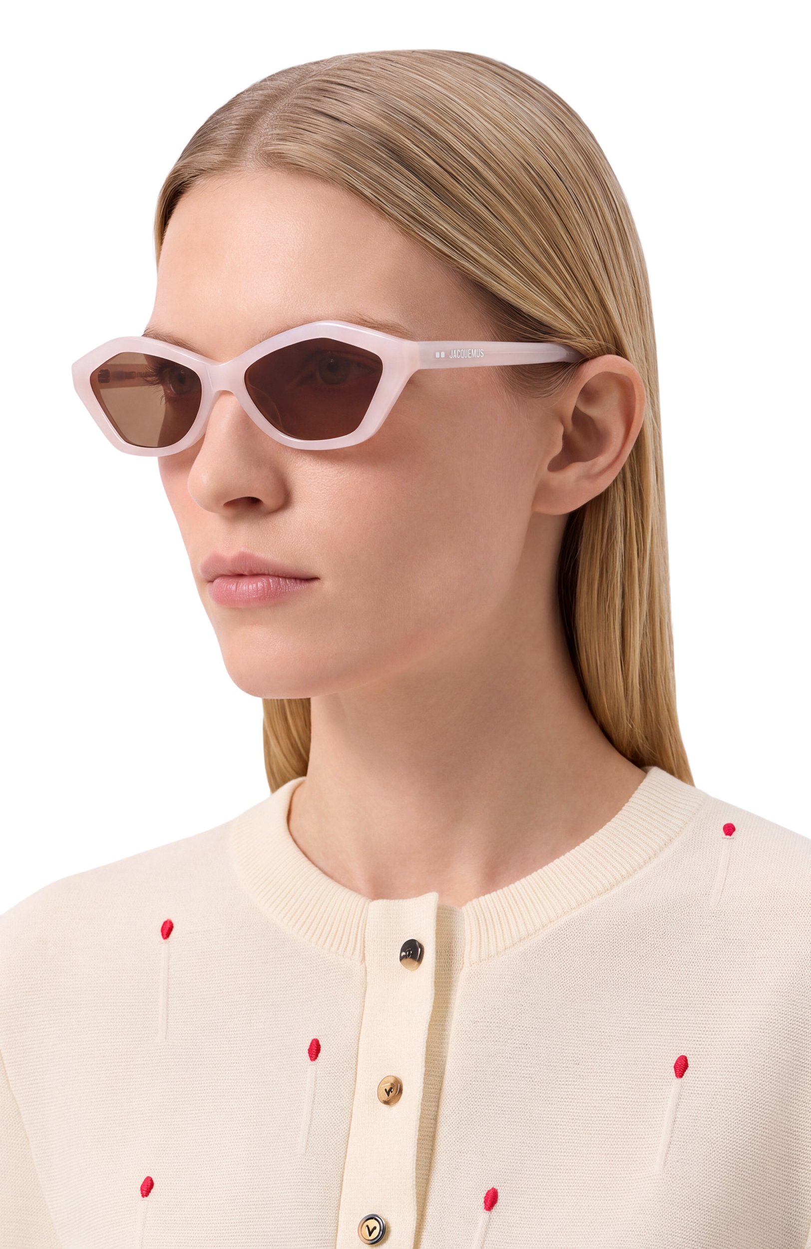 Солнцезащитные очки jacquemus x linda farrow JACQUEMUS, арт. JAC42C12SUN/AMAC001, фото 2