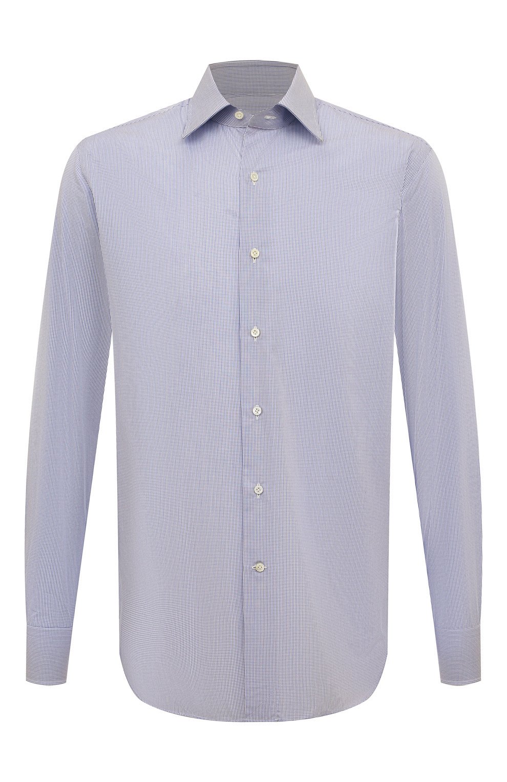 Хлопковая сорочка ALESSANDRO GHERARDI синего цвета по цене 18650 руб., арт. BP1-1G-7T/1069, фото 1 Хлопковая сорочка ALESSANDRO GHERARDI, арт. BP1-1G-7T/1069, фото 1