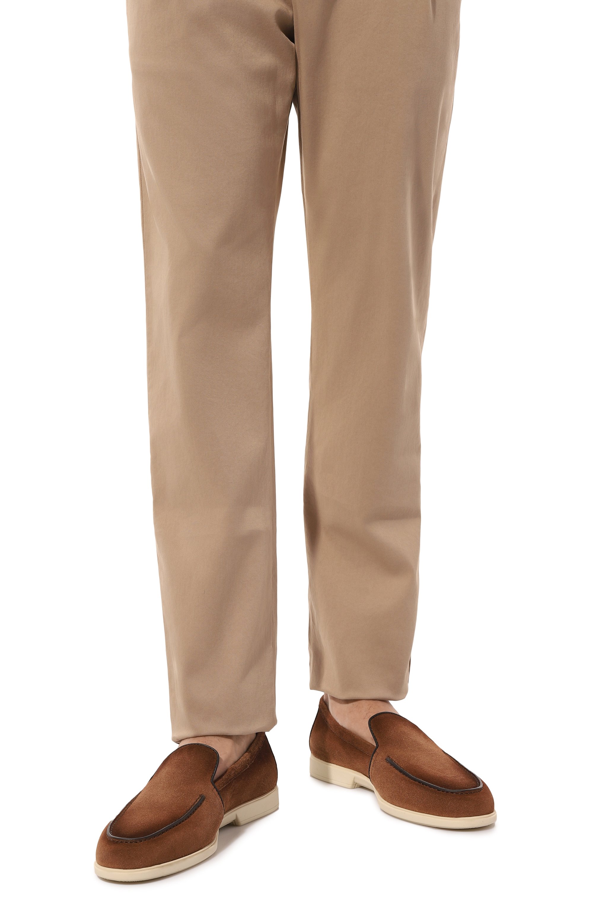 Замшевые лоферы malibu SANTONI, арт. MGAG18777TICSSG5M62, фото 3