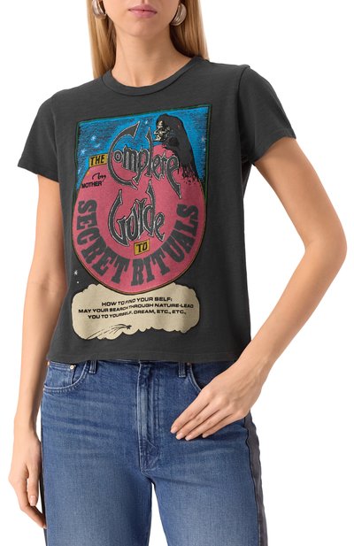 Хлопковая футболка MOTHER темно-серого цвета по цене 21900 руб., арт. 8621-601/M, фото 3 Хлопковая футболка MOTHER, арт. 8621-601/M, фото 3