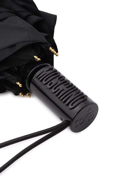 Складной зонт MOSCHINO черного цвета по цене 10750 руб., арт. 8939-0PENCL0SEA, фото 4 Складной зонт MOSCHINO, арт. 8939-0PENCL0SEA, фото 4