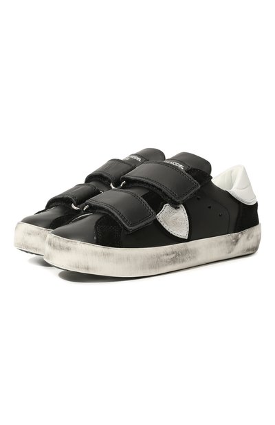 Кожаные кеды PHILIPPE MODEL JUNIOR, арт. 71192 VAR.1/18-27, фото 1