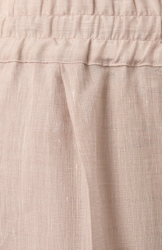 Льняные брюки Kiton D48122H0638811 Бежевый  D48122H0638811 Фото 6