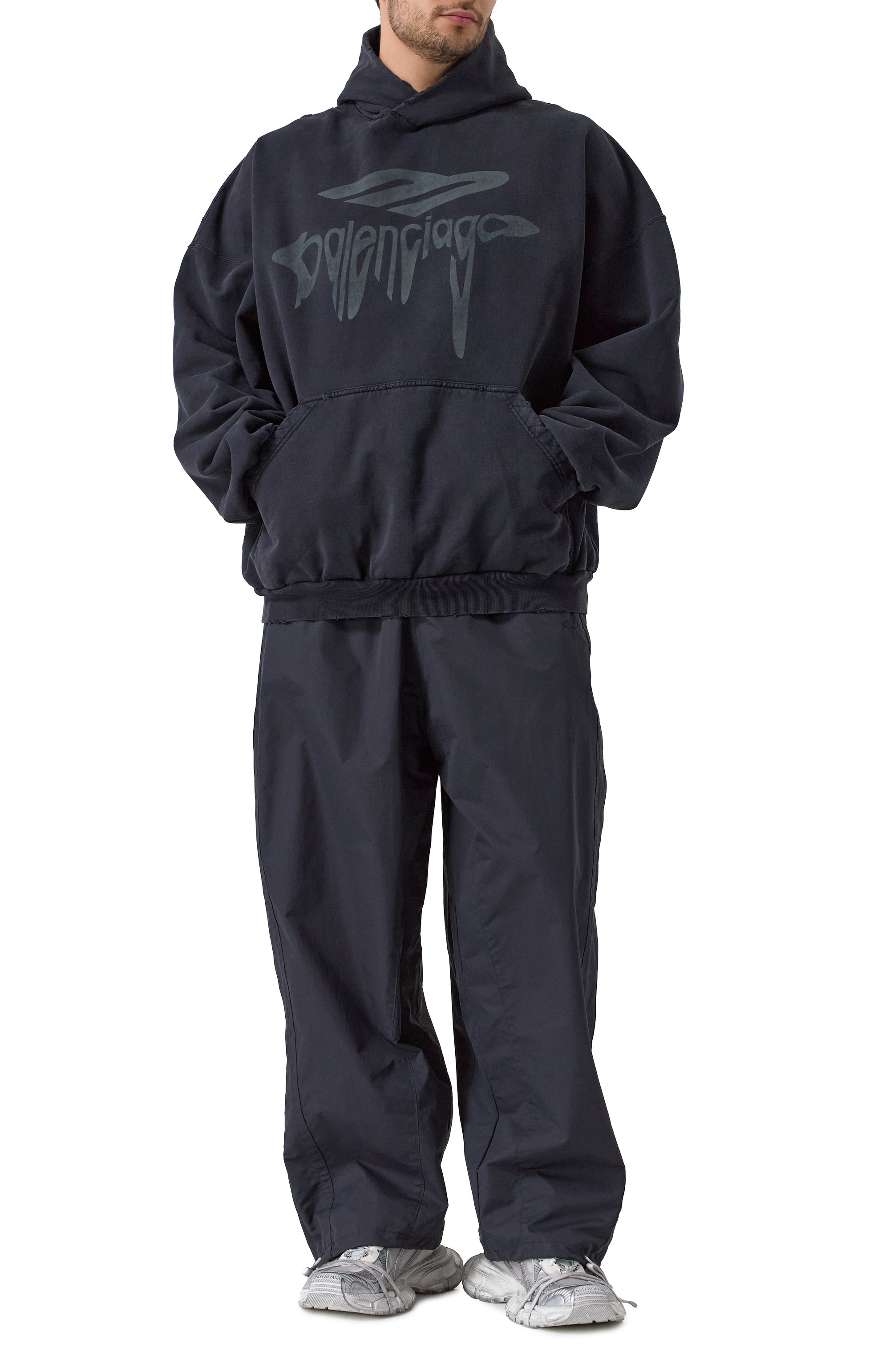 Хлопковое худи BALENCIAGA, арт. 803265/TRVS9, фото 2