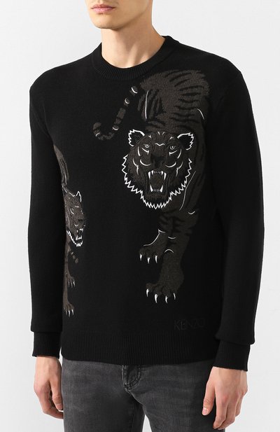 Шерстяной джемпер KENZO, арт. F965PU2683XK, фото 3