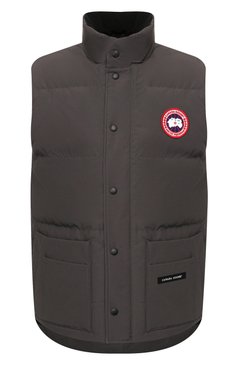 Мужской пуховый жилет freestyle crew CANADA GOOSE серого цвета, арт. 4154M | Фото 1 (Кросс-КТ: Куртка, �Пуховик; Материал внутренний: Не назначено; Мужское Кросс-КТ: жилеты-объемные, Верхняя одежда; Материал внешний: Синтетический материал; Материал сплава: Проставлено; Стили: Спорт-шик; Материал подклада: Синтетический материал; Драгоценные камни: Проставлено; Длина (верхняя одежда): Короткие; Материал утеплителя: Пух и перо; Статус проверки: Проверена категория)