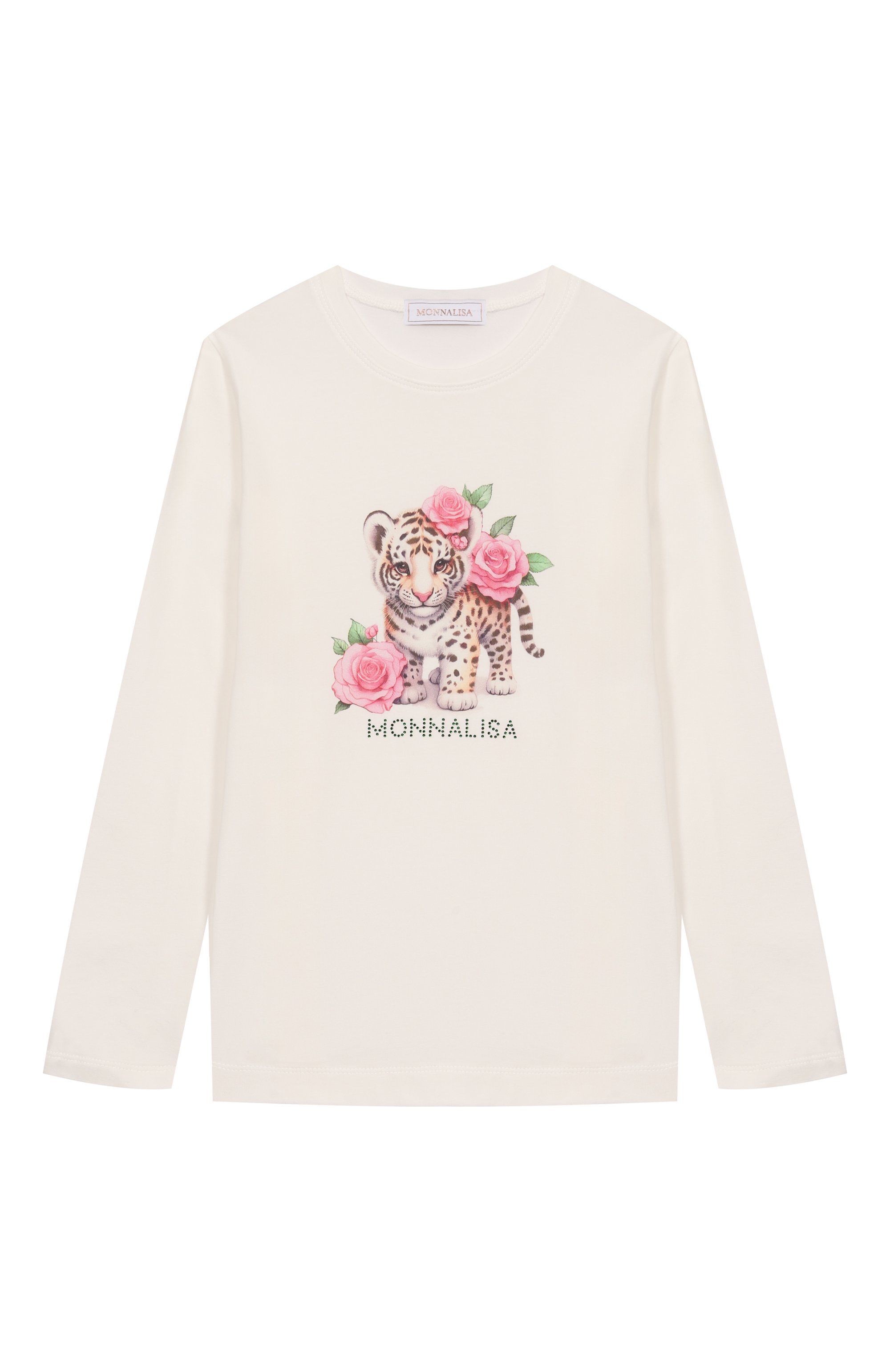 Хлопковый лонгслив MONNALISA, арт. 11F627, фото 1