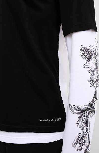 Хлопковый лонгслив ALEXANDER MCQUEEN, арт. 615286/QPZ66, фото 5
