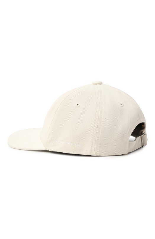 Хлопковая бейсболка Jacquemus 216AC009-5001 Кремовый  216AC009-5001 Фото 3