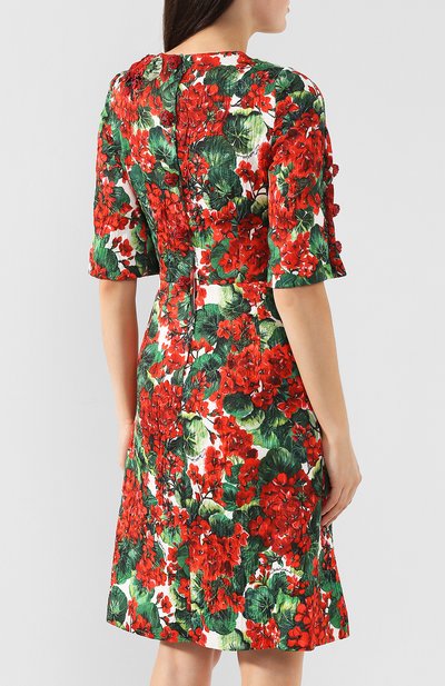 Платье из смеси хлопка и вискозы DOLCE & GABBANA, арт. F6C6WZ/HSMY7, фото 4