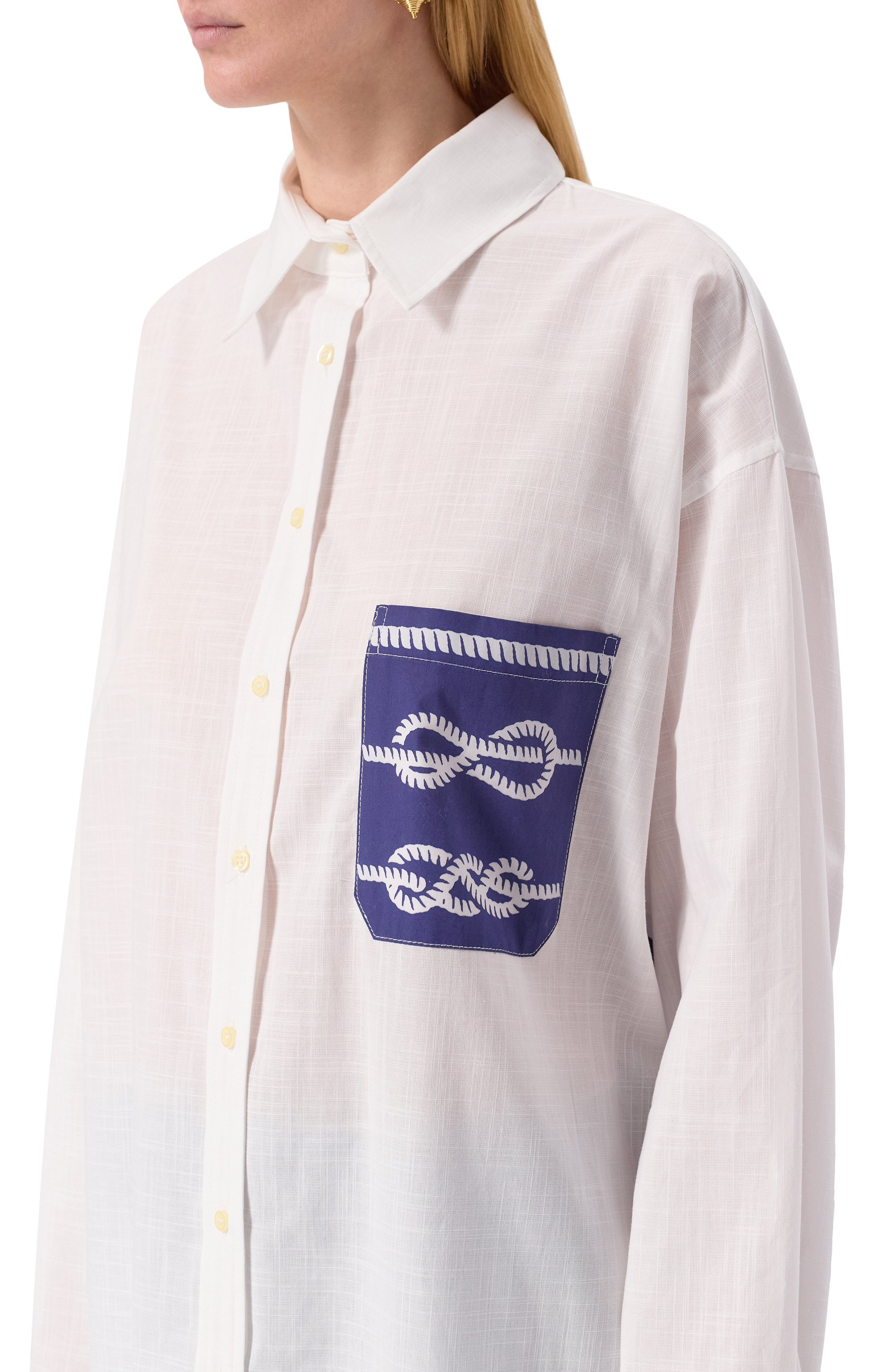 Хлопковая рубашка FORTE DEI MARMI COUTURE, арт. 25SF5113, фото 5