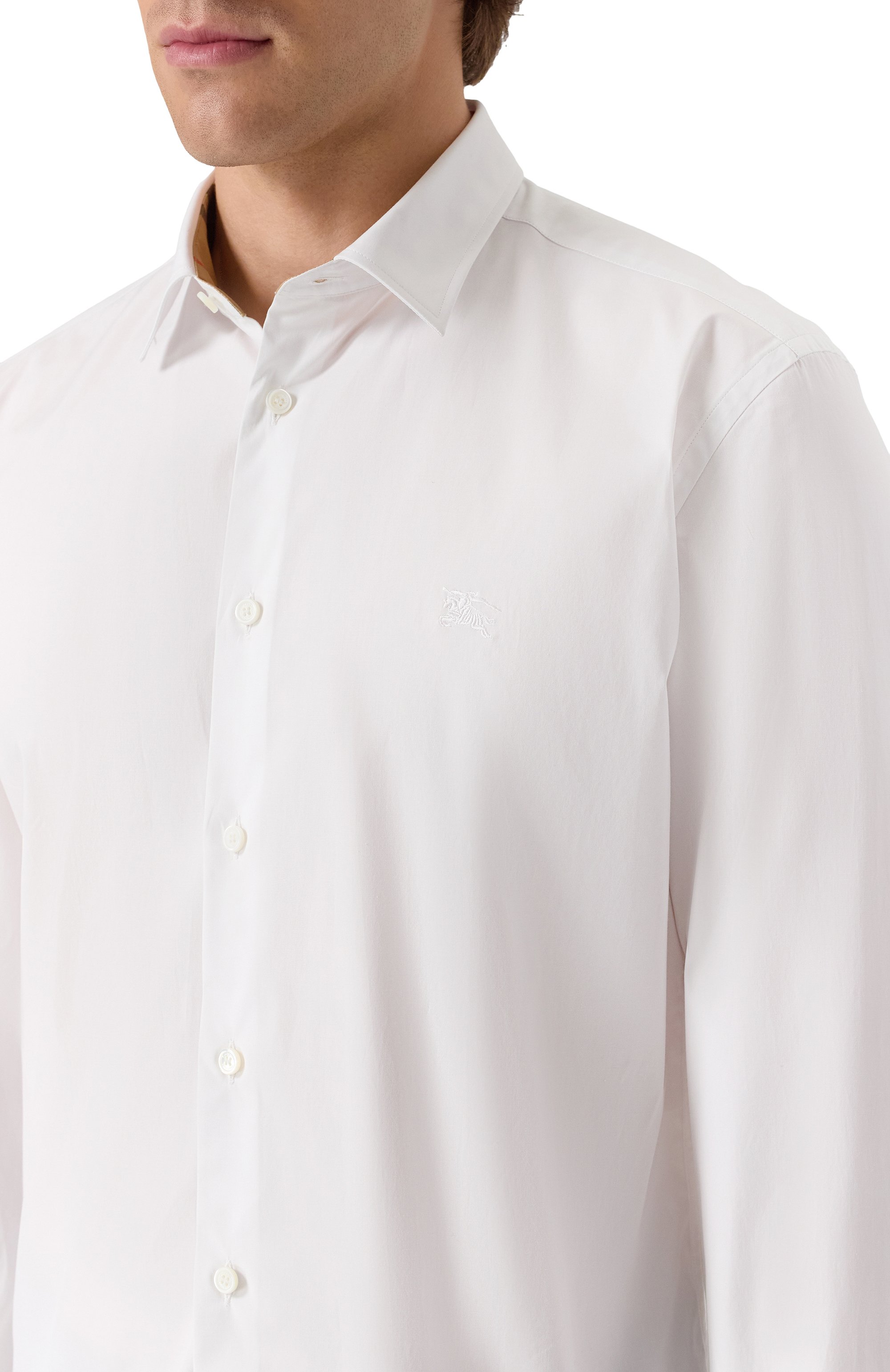 Хлопковая рубашка BURBERRY, арт. 8071465, фото 5