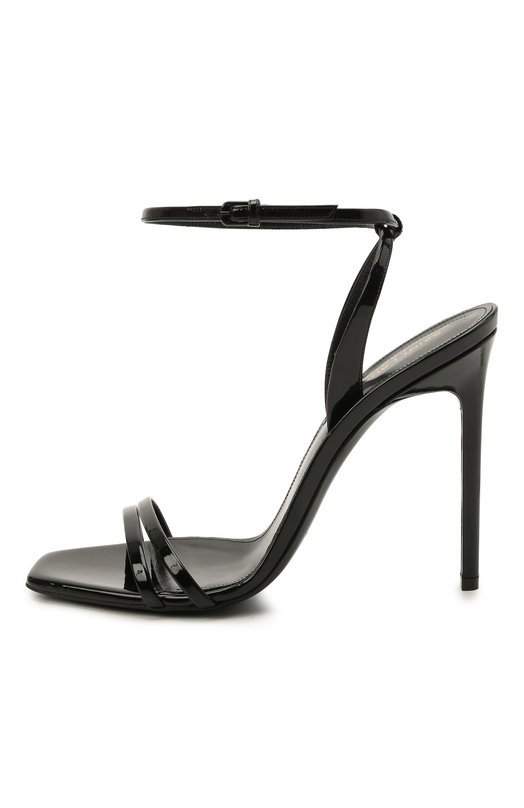 Кожаные босоножки Amber Saint Laurent 658153/1TV20 Чёрный  658153/1TV20 Фото 3