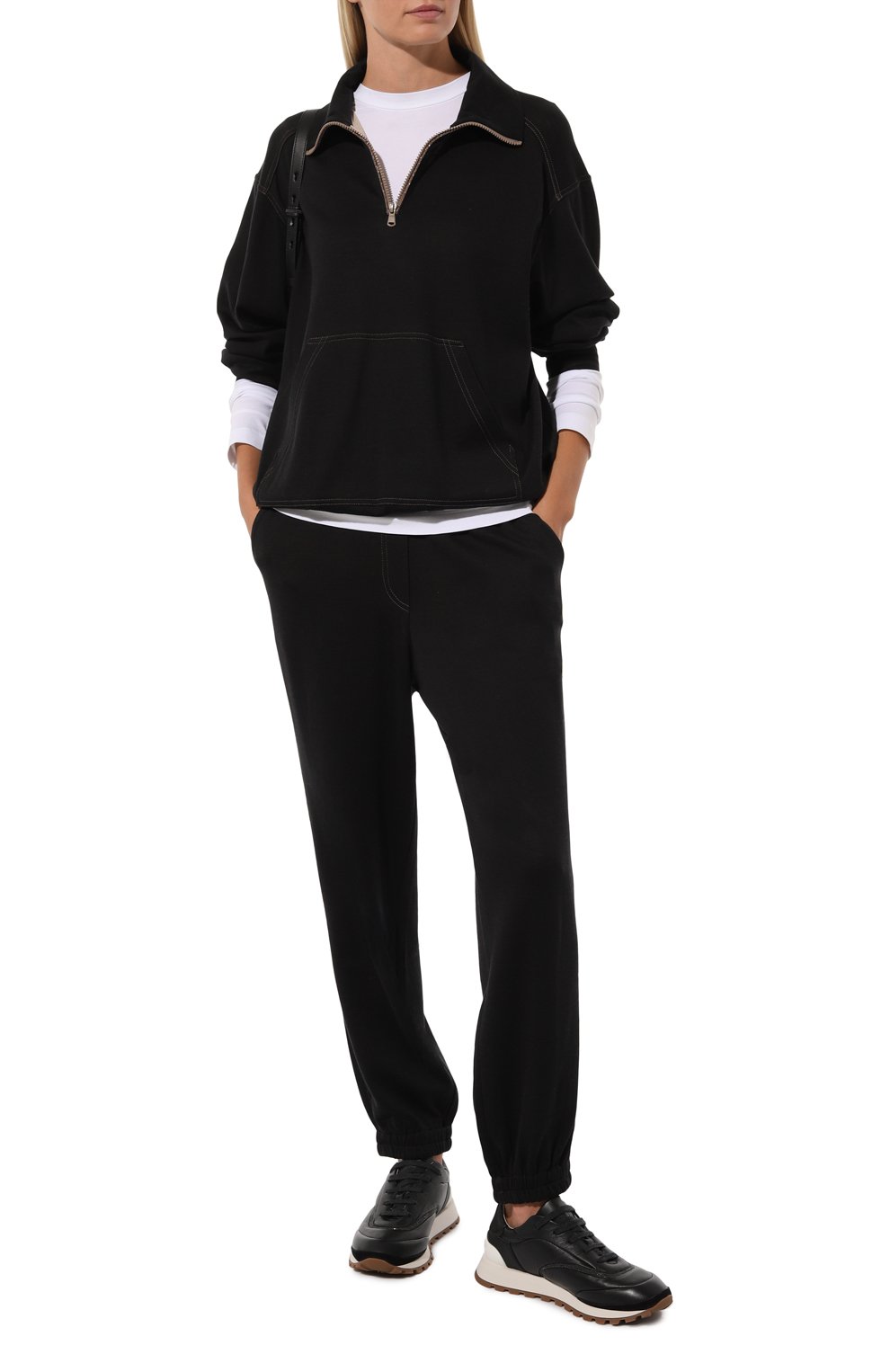 Джоггеры из хлопка и шелка BRUNELLO CUCINELLI, арт. MP828FH699, фото 2