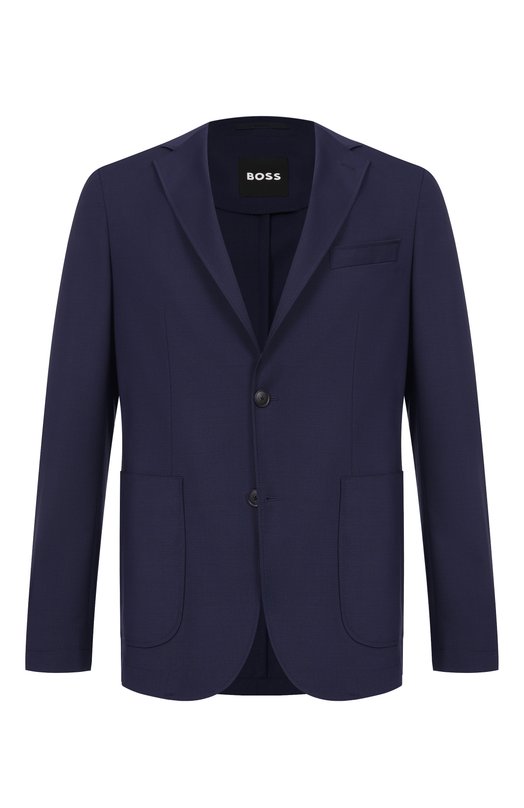 Однобортный пиджак BOSS 50556757 Синий 50556757