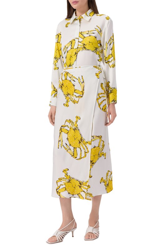 Юбка из вискозы MSGM 3841MDD27A/257152 Белый  3841MDD27A/257152 Фото 2
