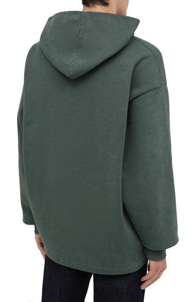 Хлопковое худи ACNE STUDIOS зеленого цвета по цене 56150 руб., арт. BI0139, фото 4 Хлопковое худи ACNE STUDIOS, арт. BI0139, фото 4