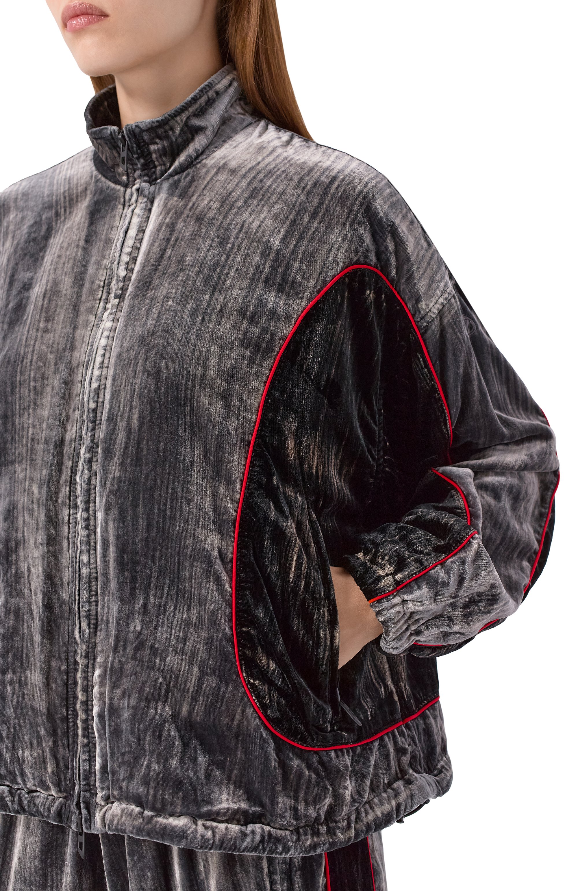 Бархатная толстовка DIESEL, арт. A19385/0AJFR, фото 5