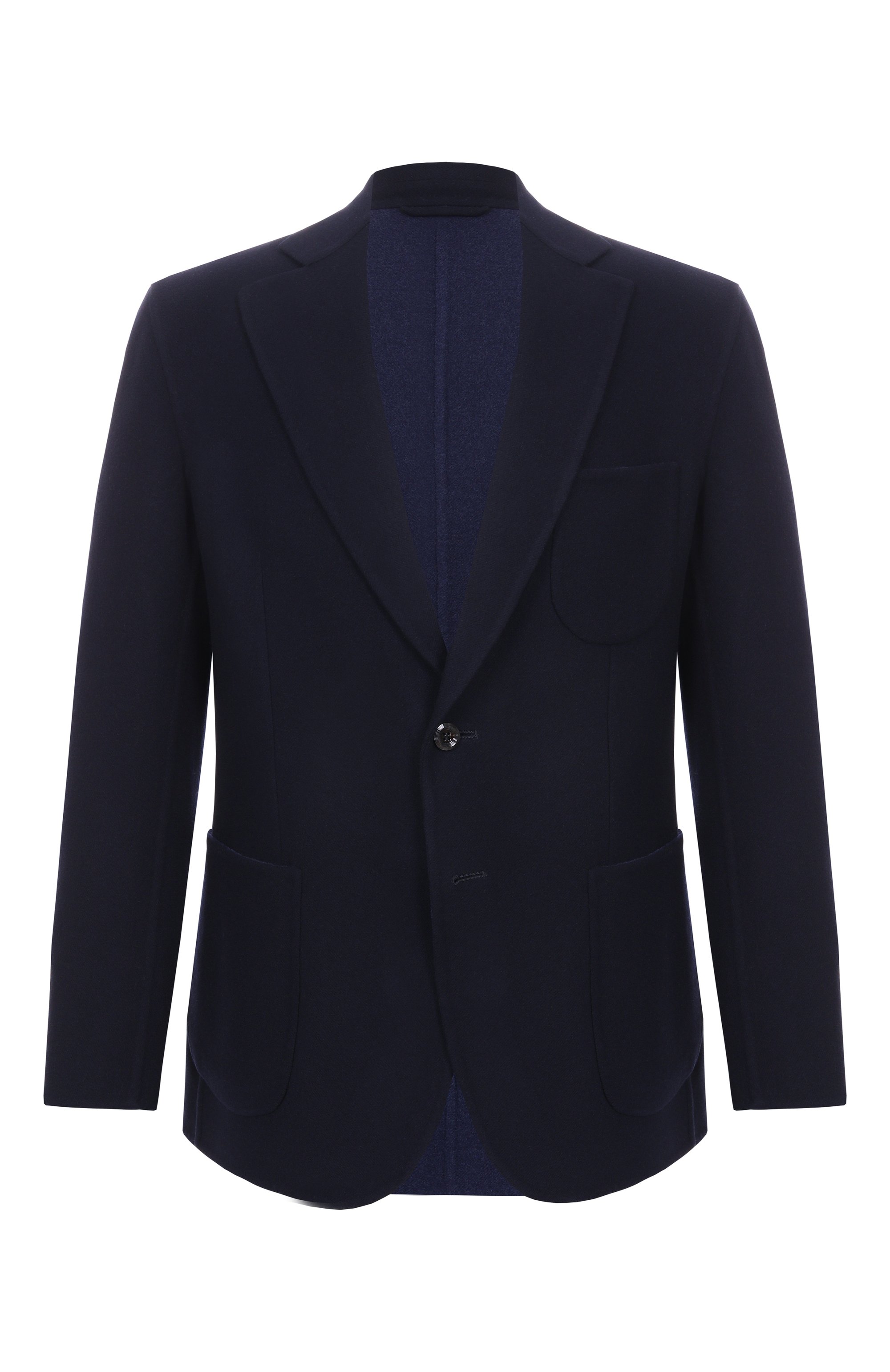 Шерстяной пиджак STEFANO RICCI темно-синего цвета по цене 396000 руб., арт. M1RSDB23T0/W0001P, фото 1 Шерстяной пиджак STEFANO RICCI, арт. M1RSDB23T0/W0001P, фото 1