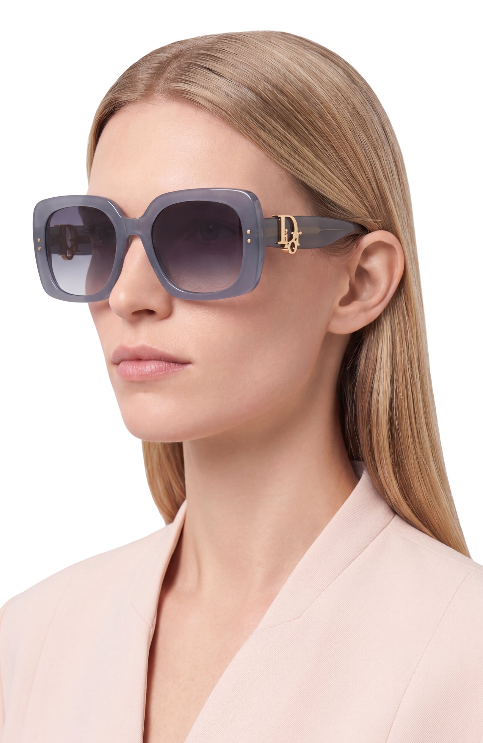 Солнцезащитные очки DIOR EYEWEAR серого цвета по цене 76100 руб., арт. DI0R0BLIQUE S1I 45B1, фото 2 Солнцезащитные очки DIOR EYEWEAR, арт. DI0R0BLIQUE S1I 45B1, фото 2