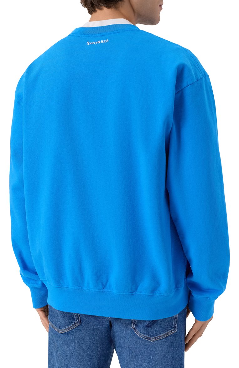 Хлопковый свитшот sporty & rich x ucla SPORTY AND RICH, арт. ST071615637BL116, фото 1