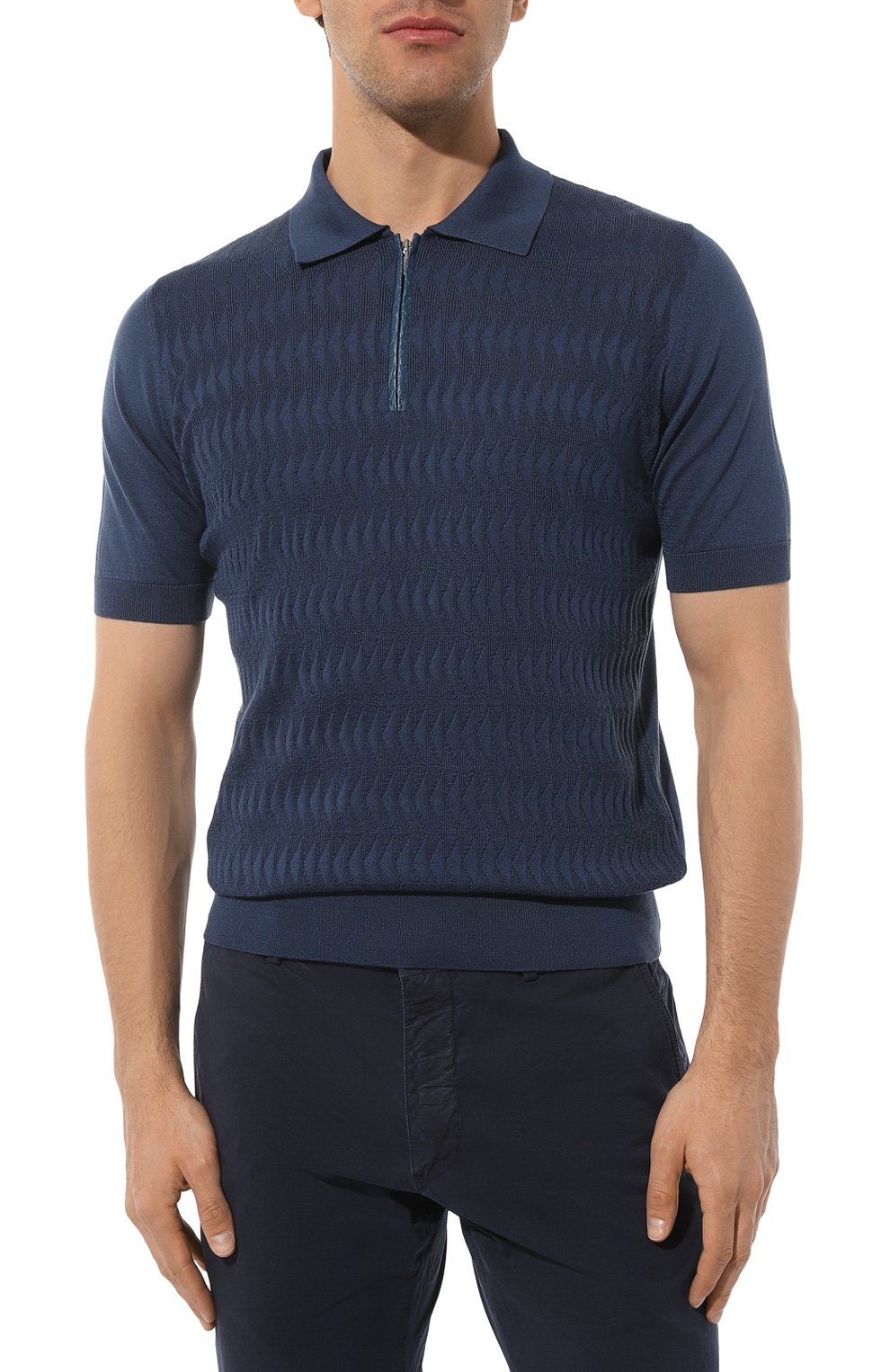 Шелковое поло ZILLI, арт. KZP002M0642VTS000, фото 3