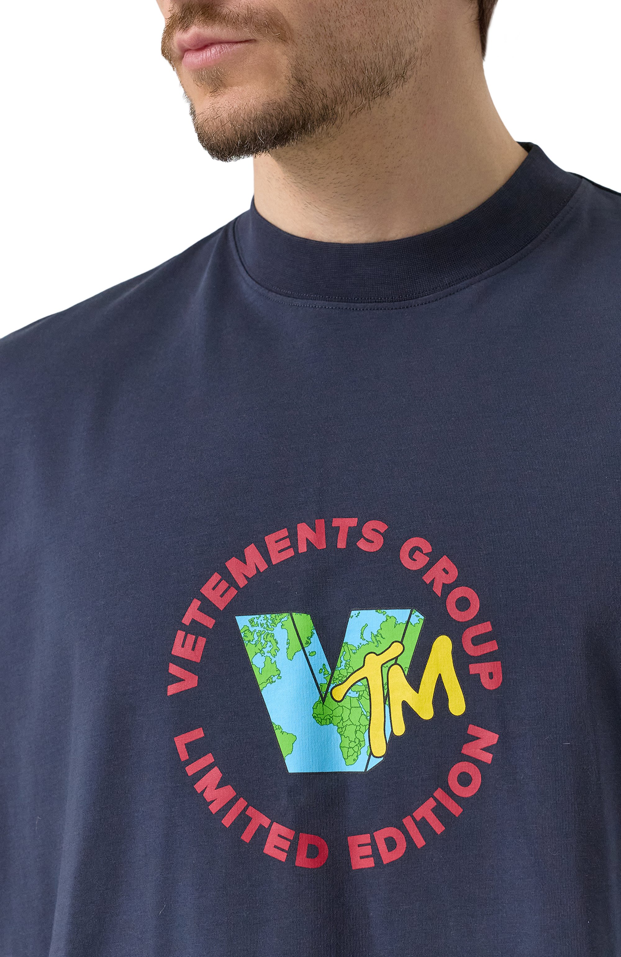 Хлопковая футболка VETEMENTS, арт. UA66TR715N, фото 5