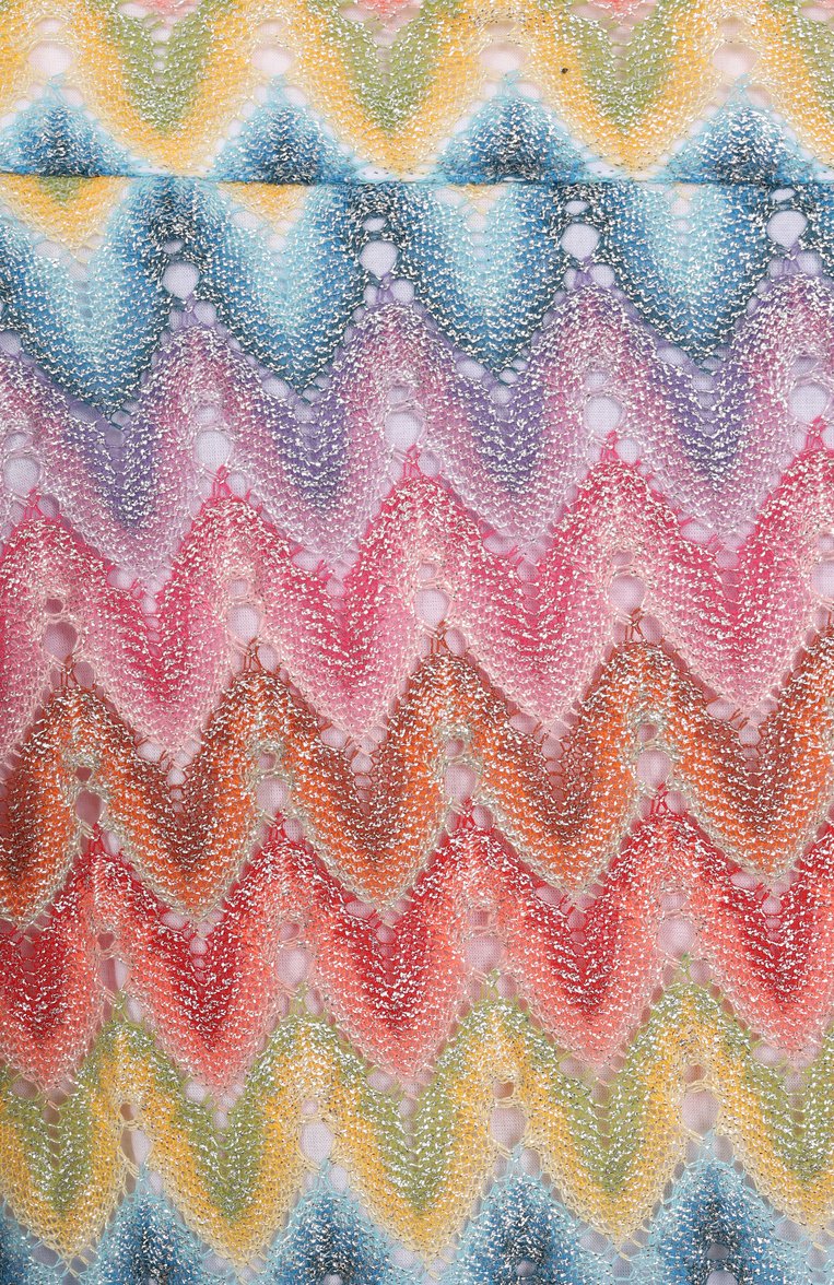 Детские юбка-шорты MISSONI разноцветного цвета, арт. MW7A61/Q0075/12-16 | Фото 3 (Материал внешний: Хлопок, Синтетический материал; Нос: Не проставлено; Материал подклада: Хлопок; Случай: Повседневный; Ростовка одежда: 12 лет | 152 см, 13 - 15 лет | 158 см)