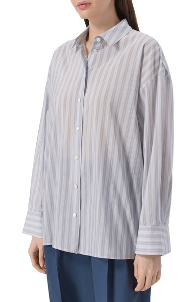 Рубашка из хлопка и шелка 12 STOREEZ, арт. 136434, фото 3