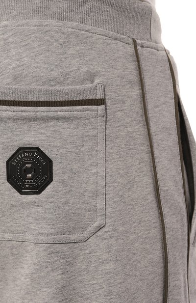 Хлопковые шорты STEFANO RICCI серого цвета по цене 79200 руб., арт. K111020B3T/T23256, фото 5 Хлопковые шорты STEFANO RICCI, арт. K111020B3T/T23256, фото 5