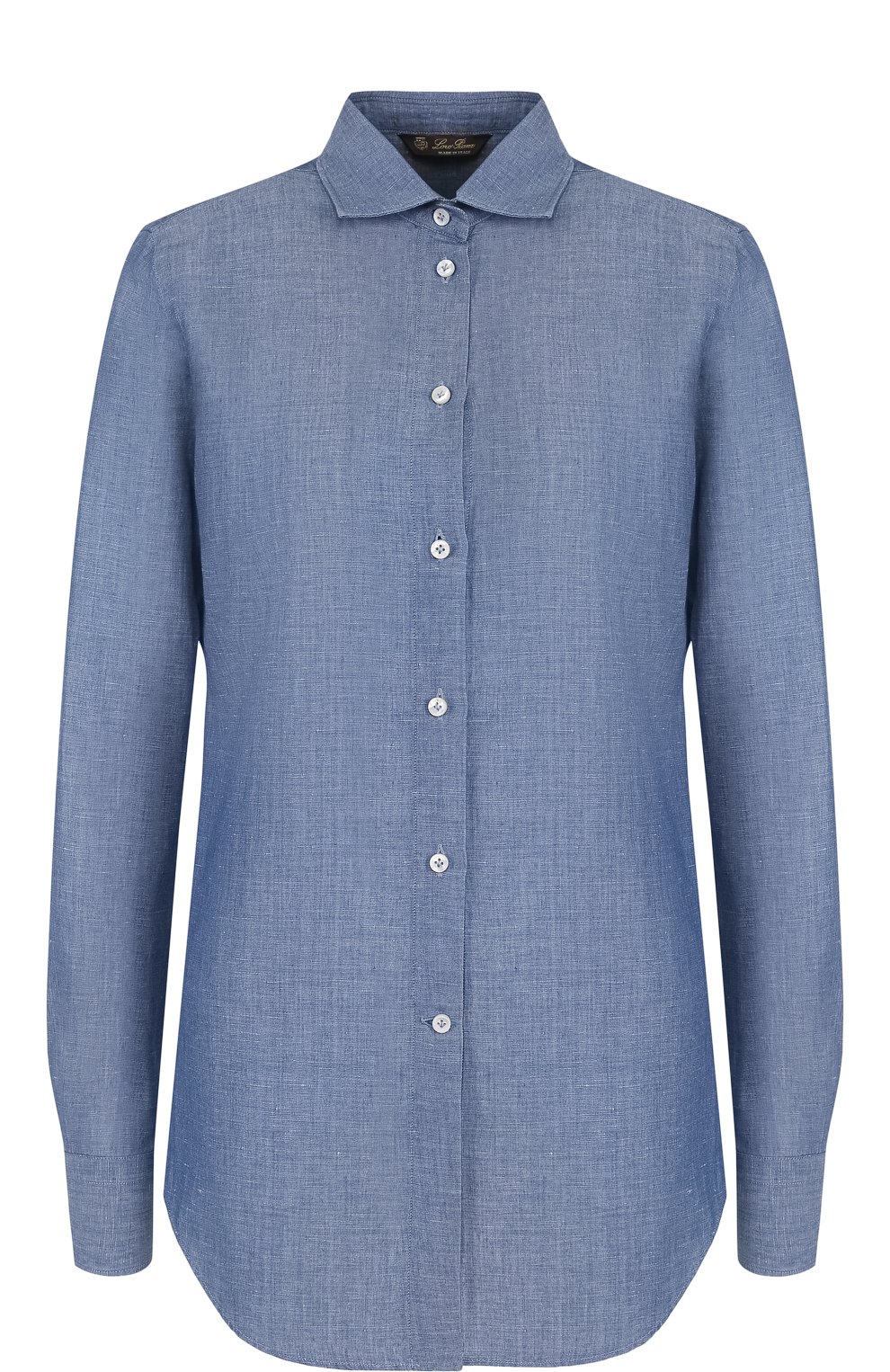 Блуза прямого кроя из смеси льна и хлопка LORO PIANA, арт. FAE8096, фото 1