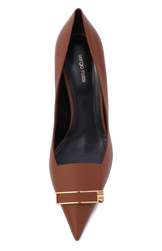 Кожаные туфли sr1 75 Sergio Rossi B14490/MMVN13 Коричневый  B14490/MMVN13 Фото 6