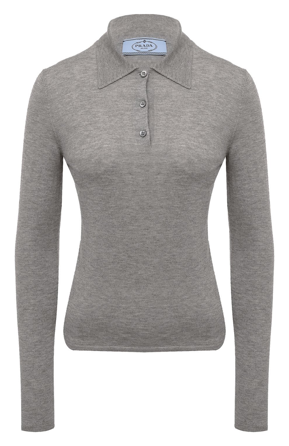 Поло из кашемира и шелка PRADA, арт. P24N1H-10G4-F0031-221, фото 1