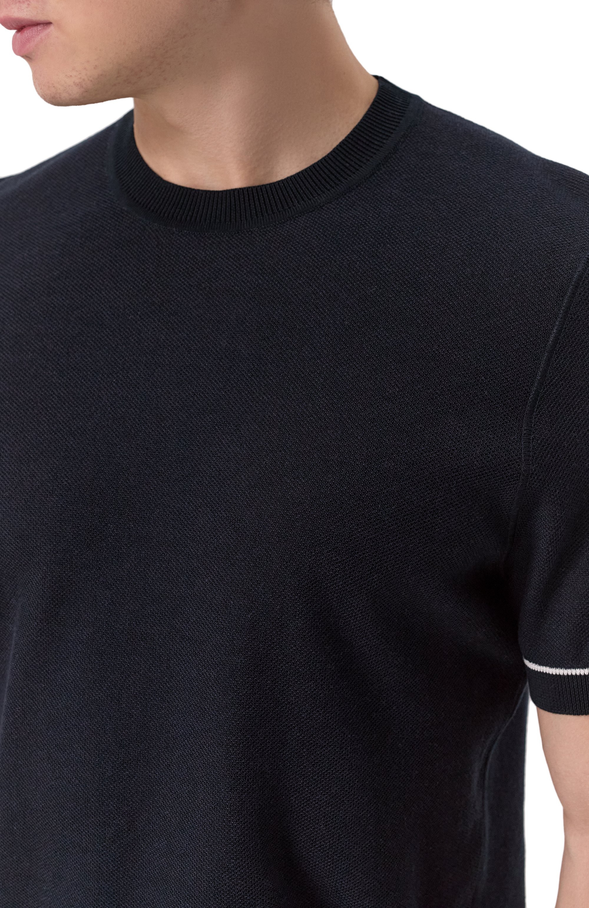 Джемпер из хлопка и лиоцелла BOSS, арт. 50537642, фото 5