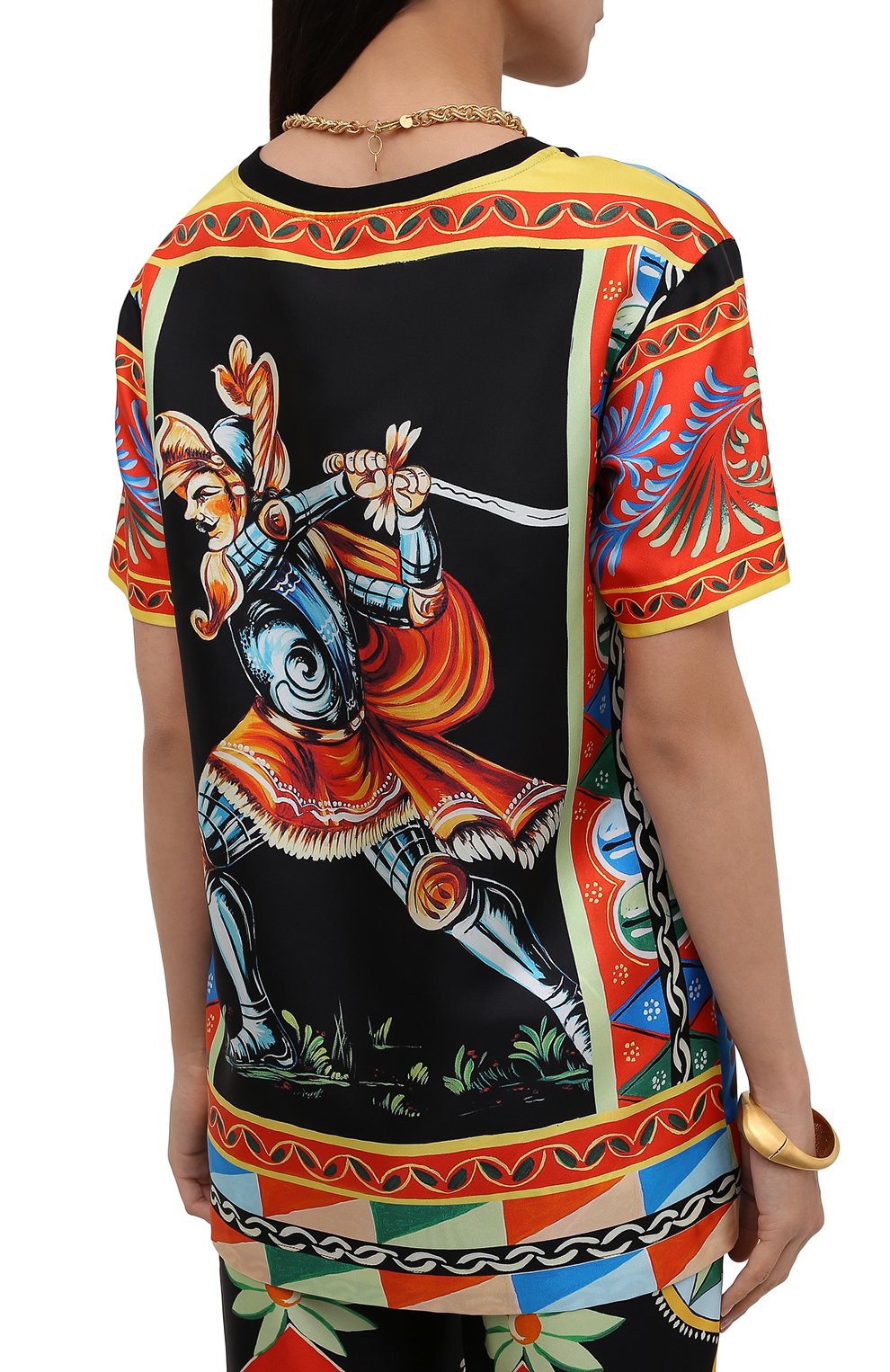 Шелковый топ DOLCE & GABBANA, арт. F74A9T/FI1MJ, фото 4