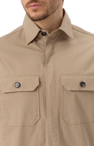 Хлопковая рубашка ZEGNA, арт. S0T8B/UFV16A9, фото 5