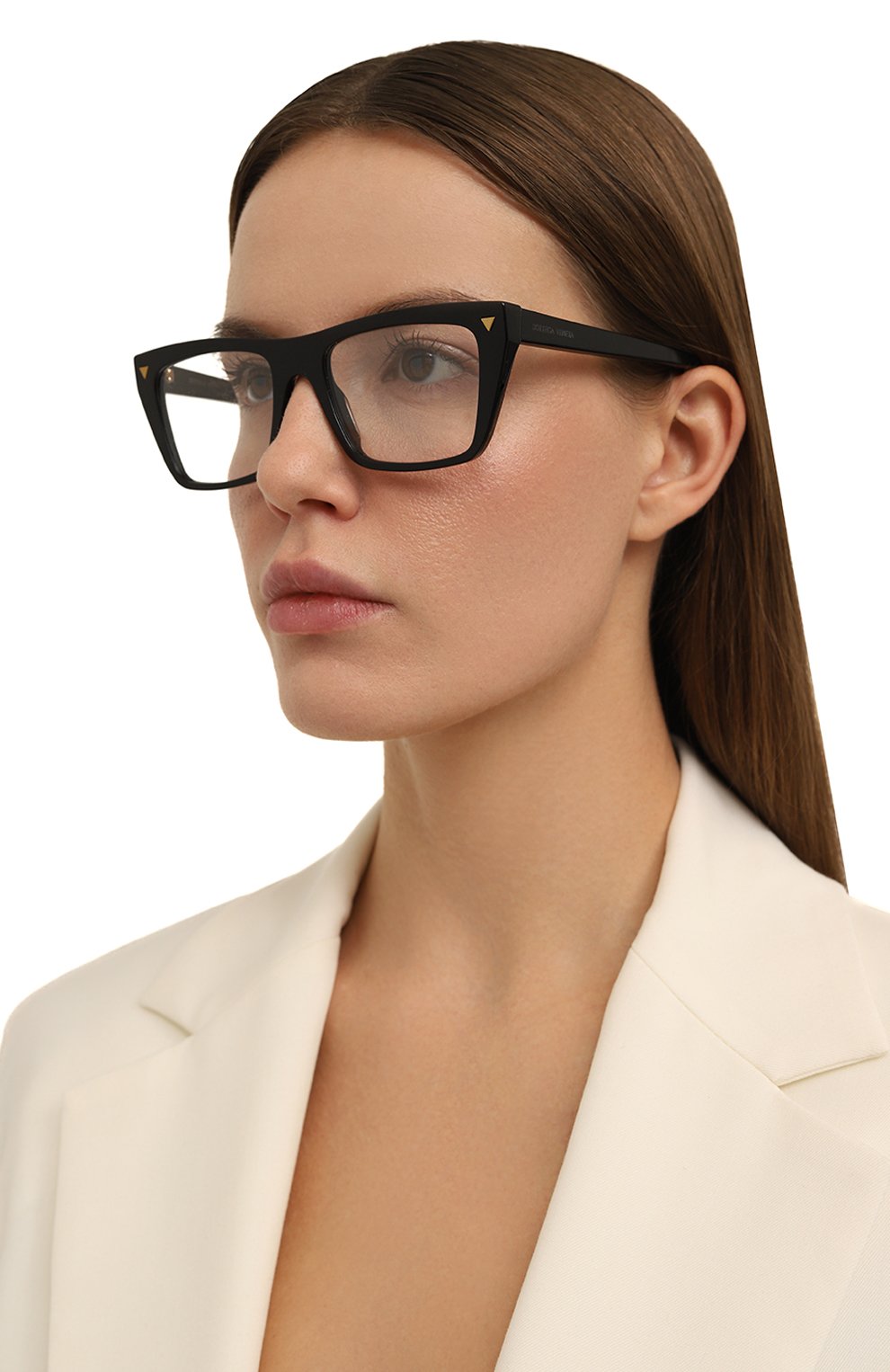 Оправа BOTTEGA VENETA черного цвета по цене 32300 руб., арт. BV1258 001, фото 2 Оправа BOTTEGA VENETA, арт. BV1258 001, фото 2