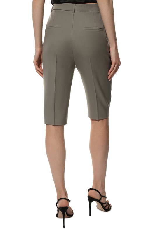 Шерстяные шорты Saint Laurent Серый, фото 4