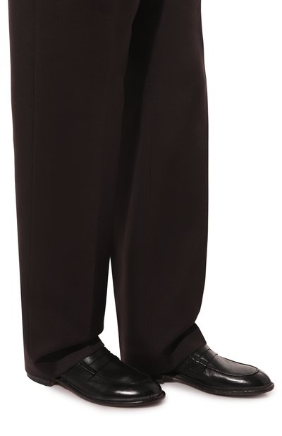 Кожаные лоферы MOMA черного цвета по цене 47300 руб., арт. 2ES419-NAC, фото 3 Кожаные лоферы MOMA, арт. 2ES419-NAC, фото 3