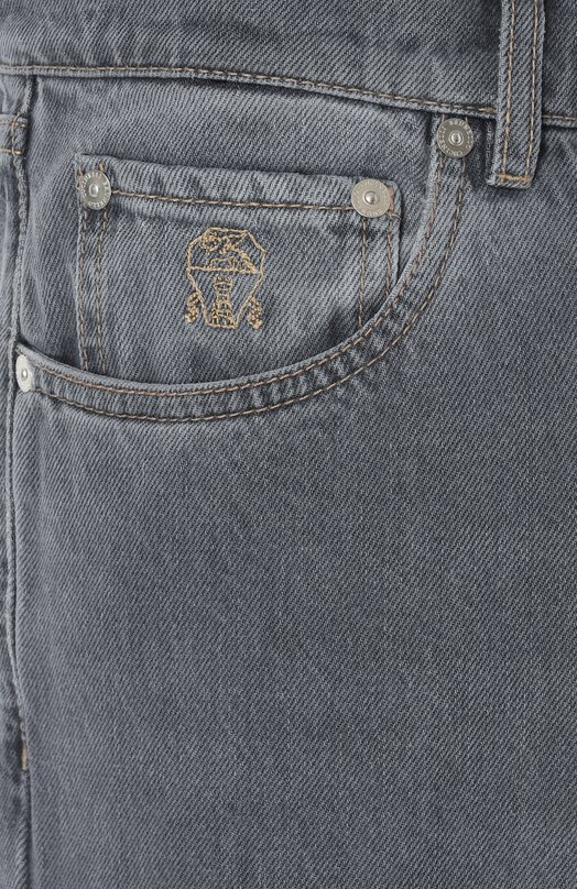 Джинсы Iconic Fit Brunello Cucinelli M240P01090 Серый  M240P01090 Фото 6