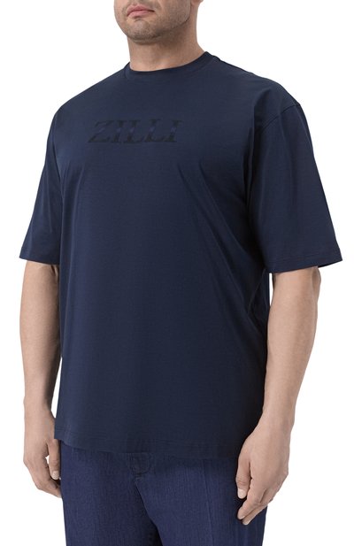 Хлопковая футболка ZILLI, арт. TSR001M0110VZSD00/54, фото 3