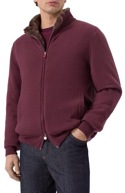 Кашемировый кардиган с подкладкой из овчины KITON, арт. UMK1489K340, фото 3