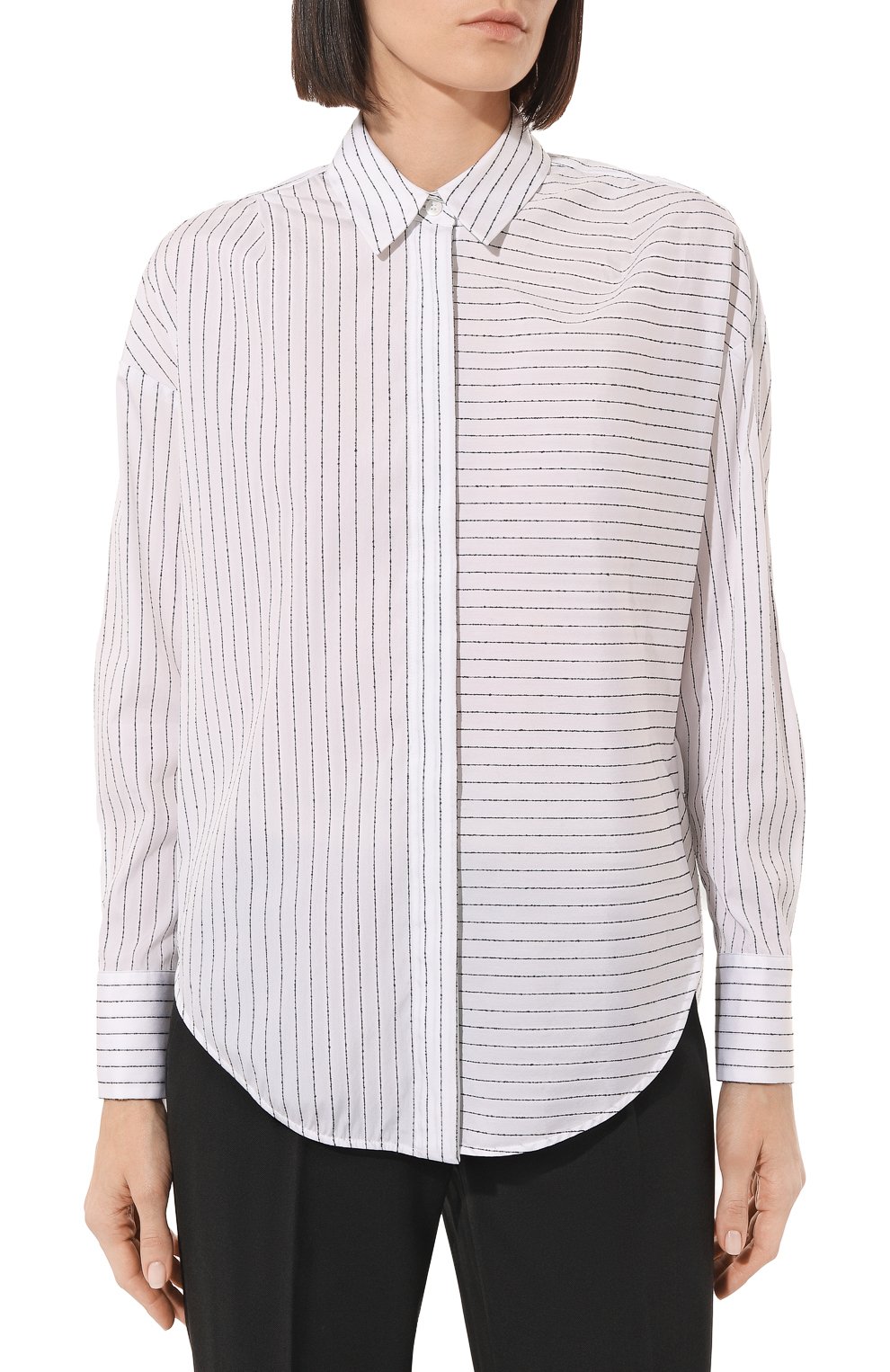 Хлопковая рубашка LORENA ANTONIAZZI, арт. P2368CA01F/4145, фото 3