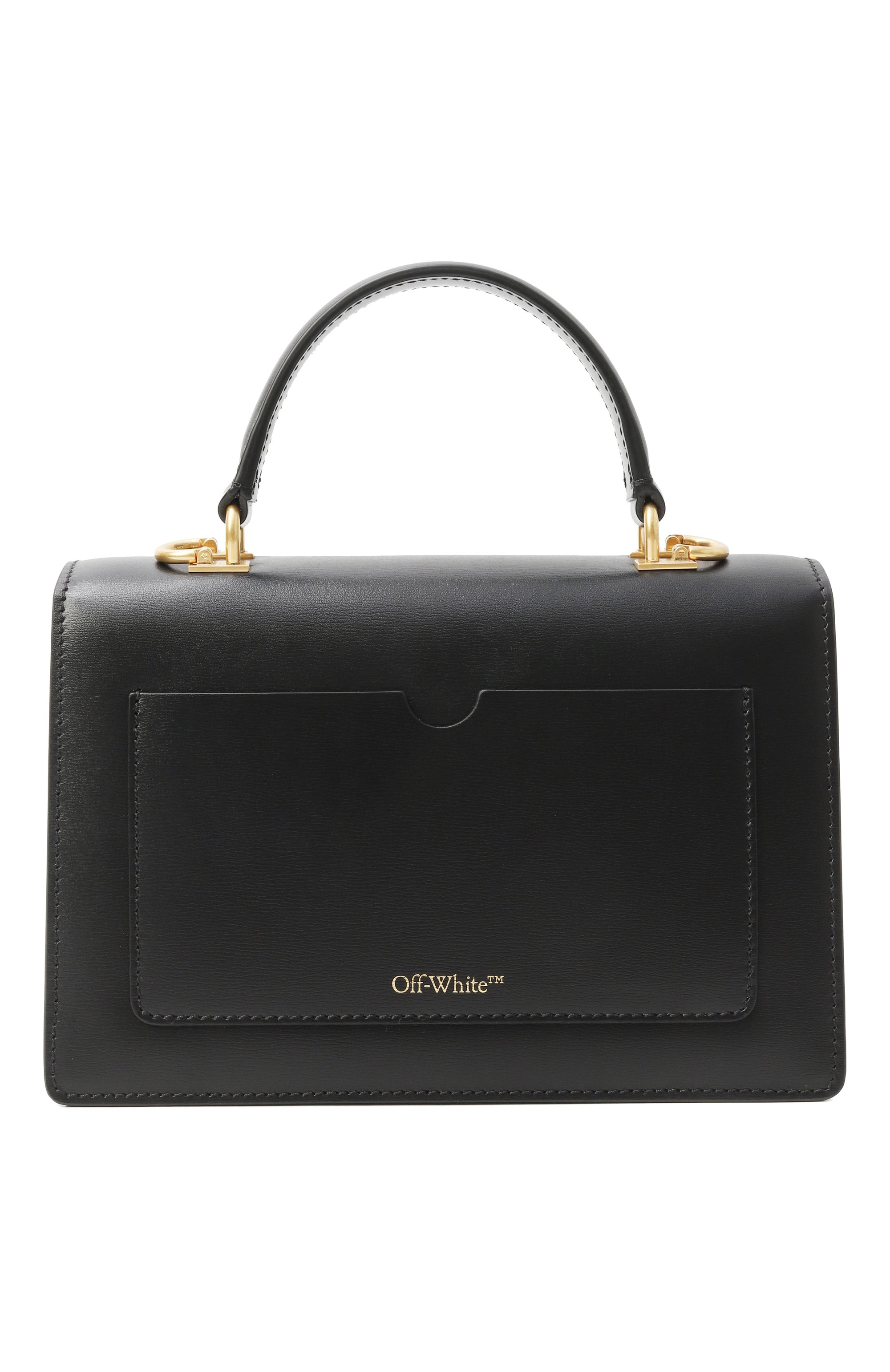 Сумка jitney 1.4 OFF-WHITE черного цвета по цене 196500 руб., арт. 0WNP050C99LEA001, фото 6 Сумка jitney 1.4 OFF-WHITE, арт. 0WNP050C99LEA001, фото 6